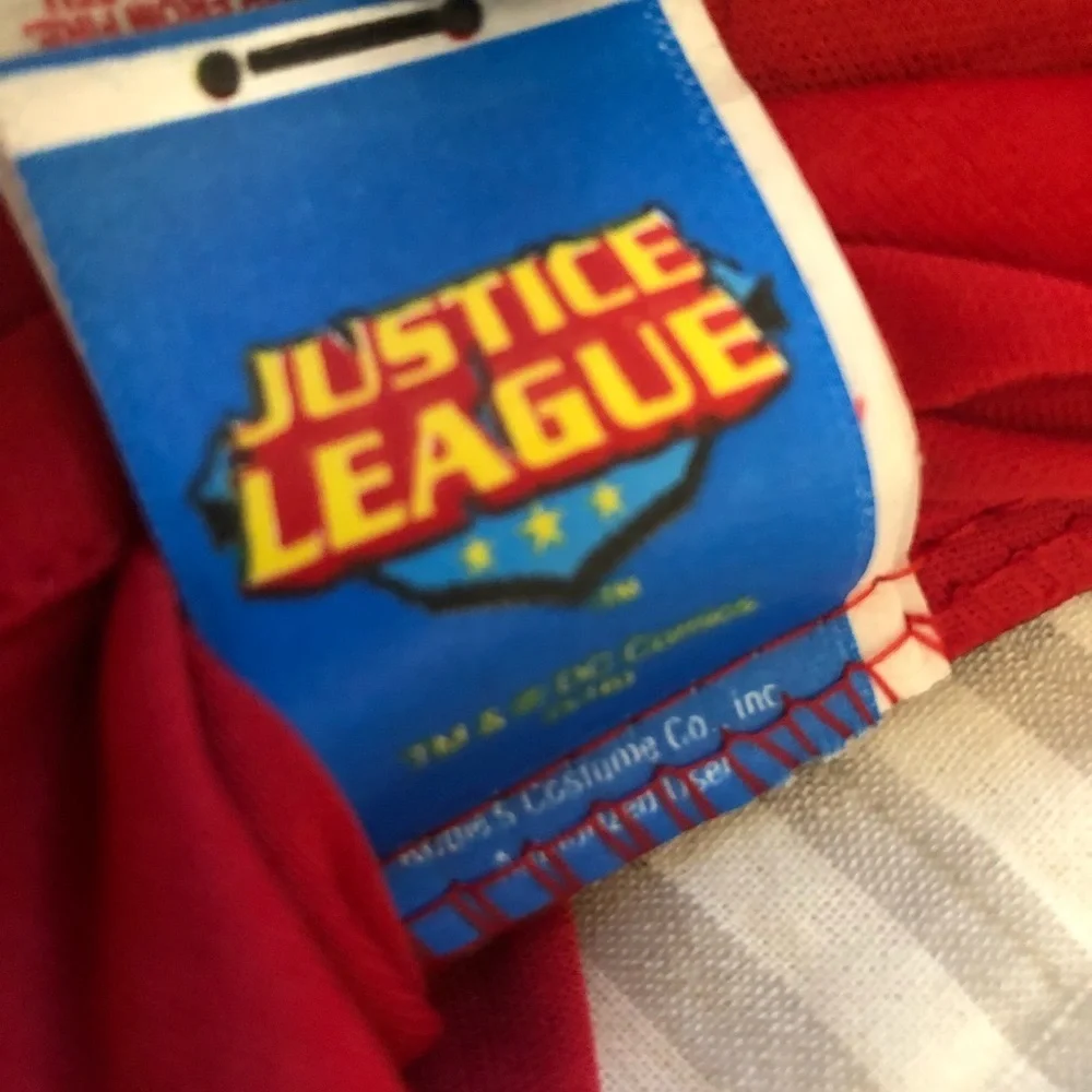 Justice league dc comics flash costume kid size L